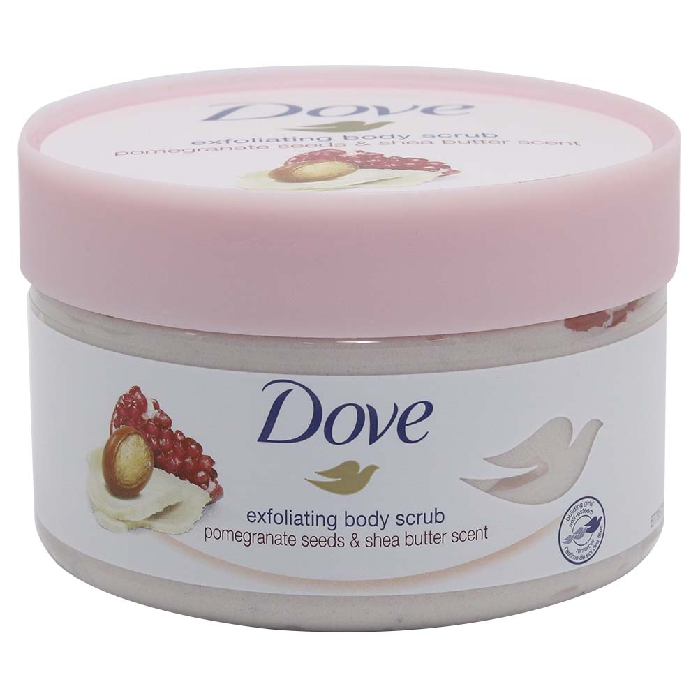 Dove Pomegranate Shea Butter Exfoliating Body Scrub 225ml Buy Online