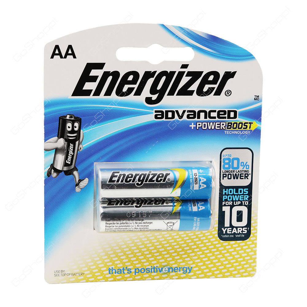 Energizer Advanced Power Boost Aa Batteries 2 Pack - Buy Online