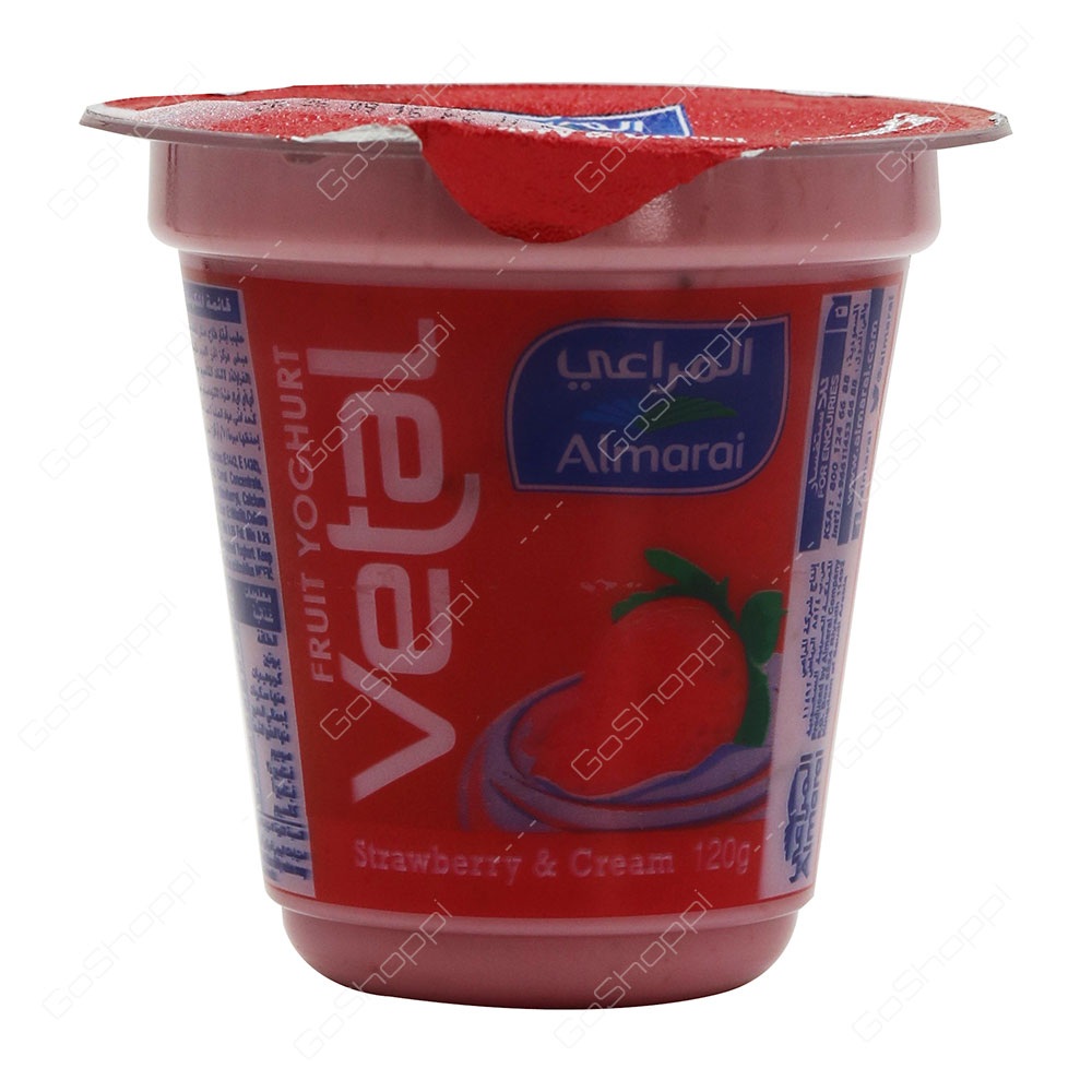 Almarai Vetal Fruit Yoghurt Strawberry And Cream 120 g