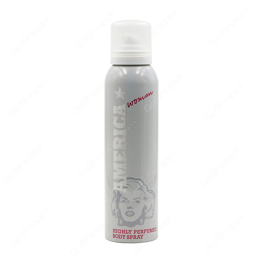 America Highly Perfumed Body Spray for Woman Silver 150 ml