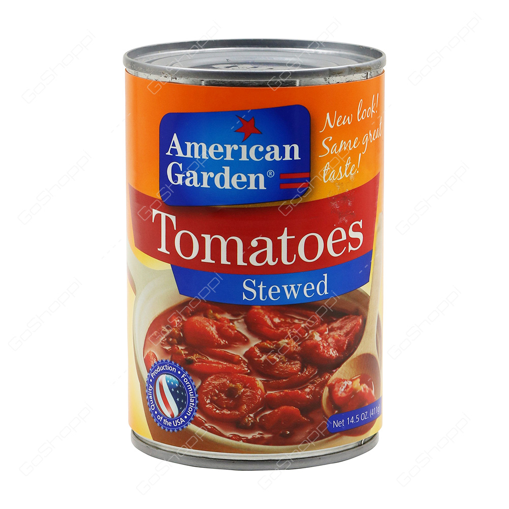 American Garden Tomatoes Stewed  411 g