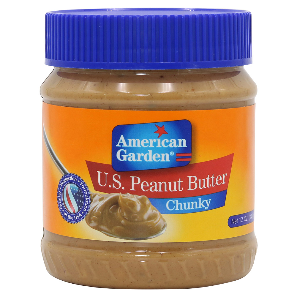 American Garden U.S. Peanut Butter Chunky 340g