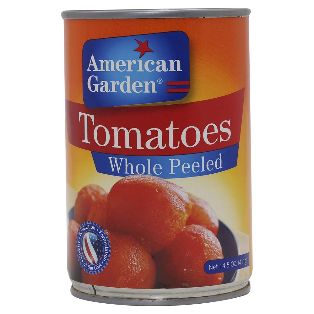 American Garden Whole Peeled Tomatoes 411g