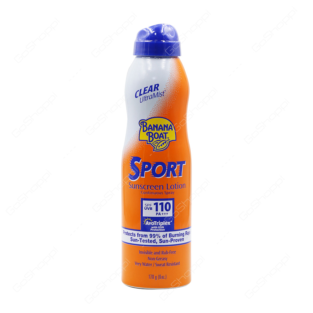 Banana Boat Sport Sunscreen Lotion Spray SPF110 170 g