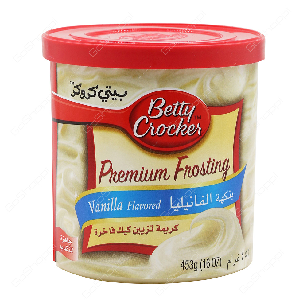 Betty Crocker Premium Frosting Vanilla Flavored 453 g