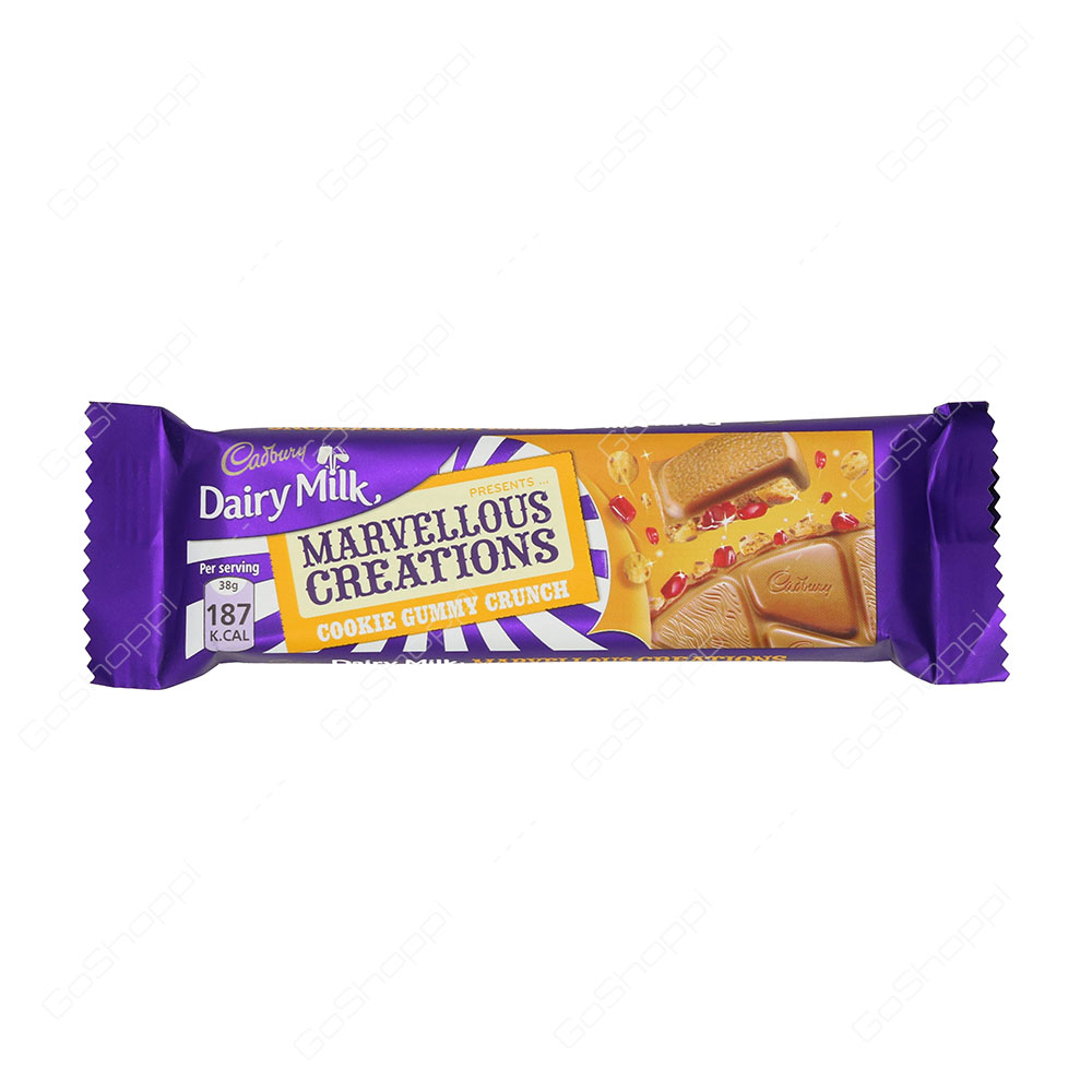 Cadbury Dairy Milk Marvellous Creations Cookie Gummy Crunch 38 g