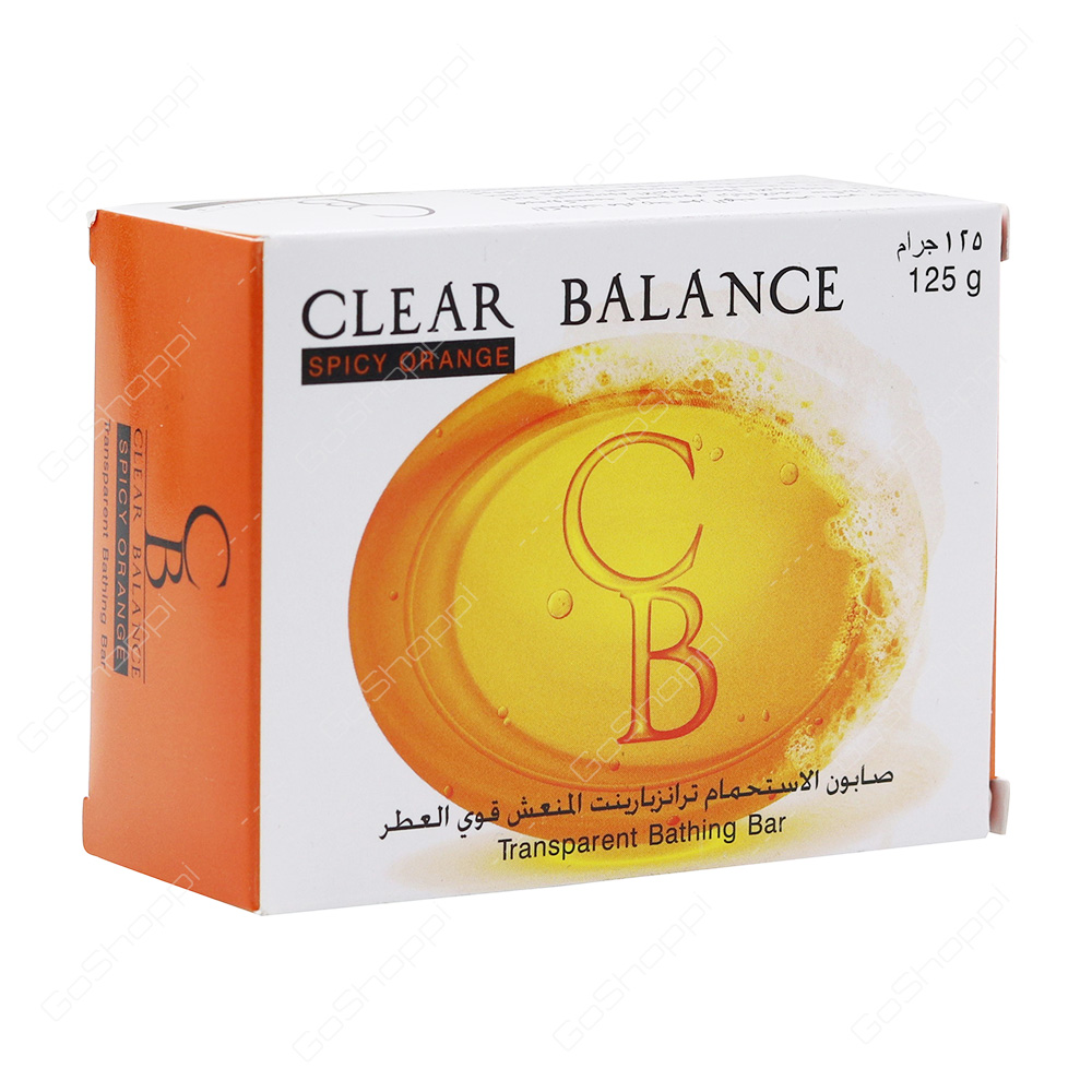 Clear Balance Spicy Orange Transparent Bathing Bar 125 g