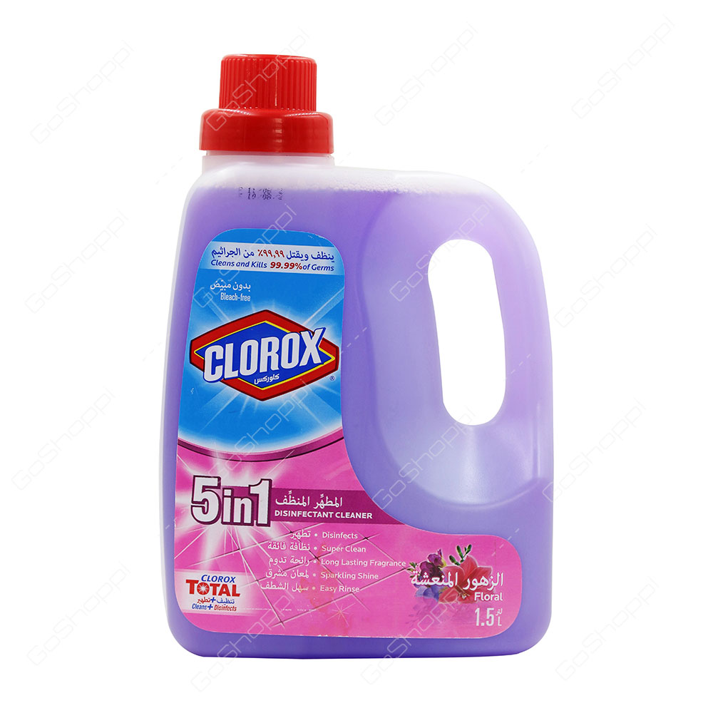 Clorox 5 In 1 Disinfectant Cleaner Floral 1.5 l