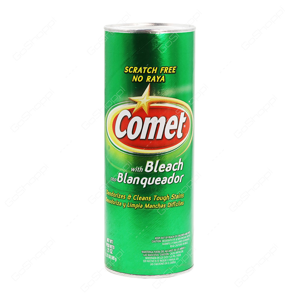 Comet Cleaner with Bleach Deodorizes And Cleans Tough Stains 595 g