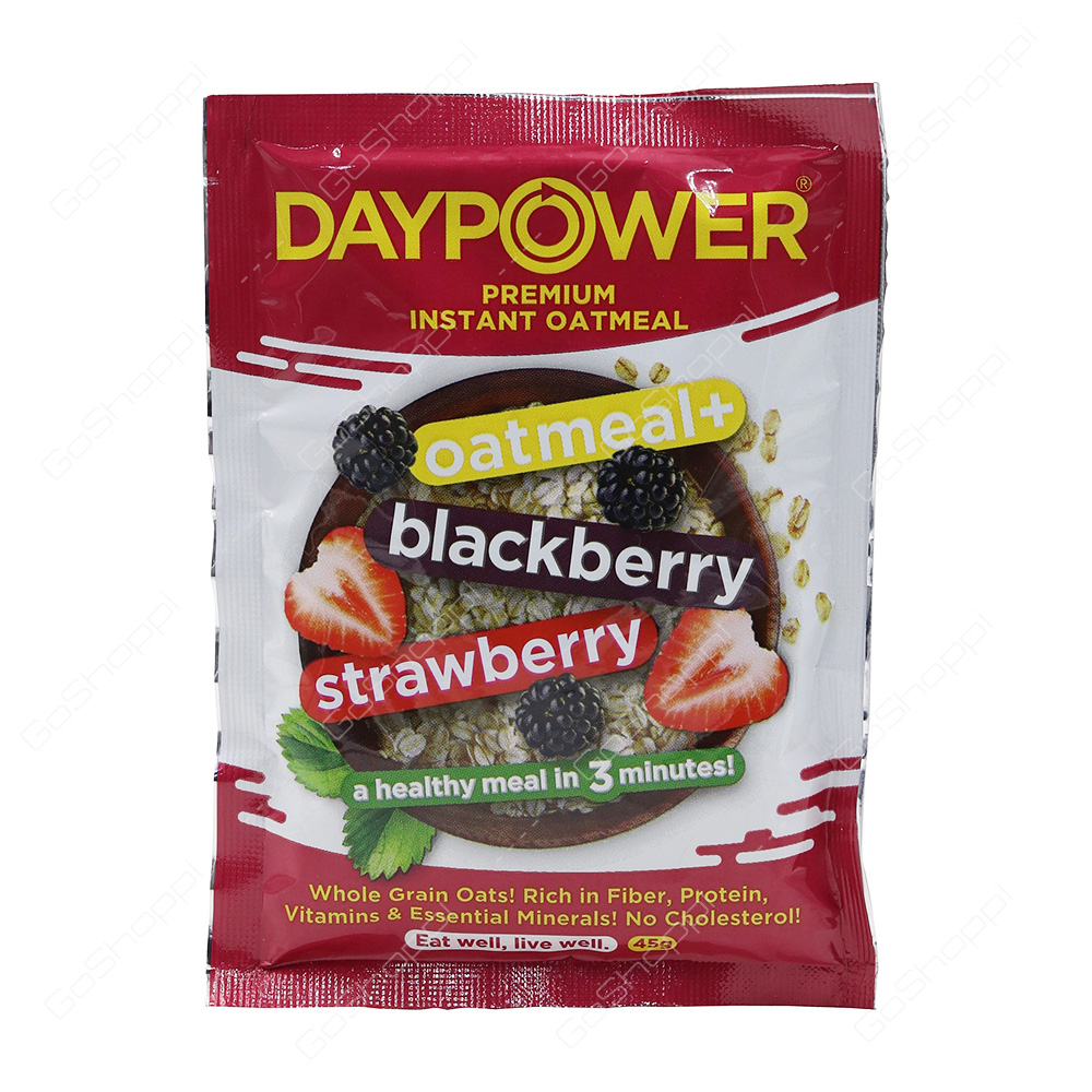 Daypower Premium Instant Oatmeal Blackberry Strawberry 45 g