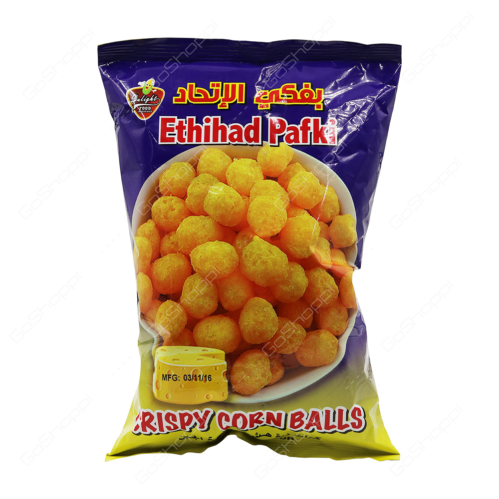 Ethihad Pafki Crispy Corn Balls Cheese Flavour 80 g