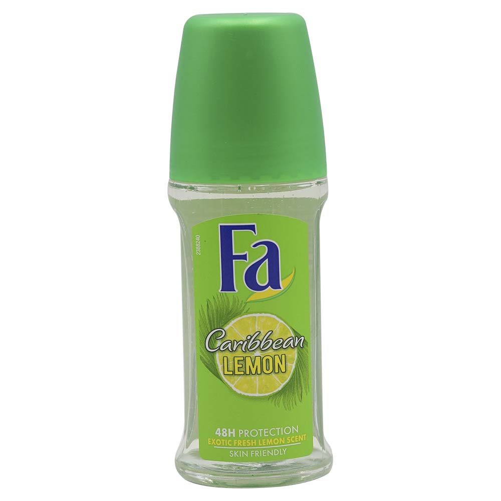 Fa Caribbean Lemon 48H Protection Exotic Fresh Lemon Scent 50ml