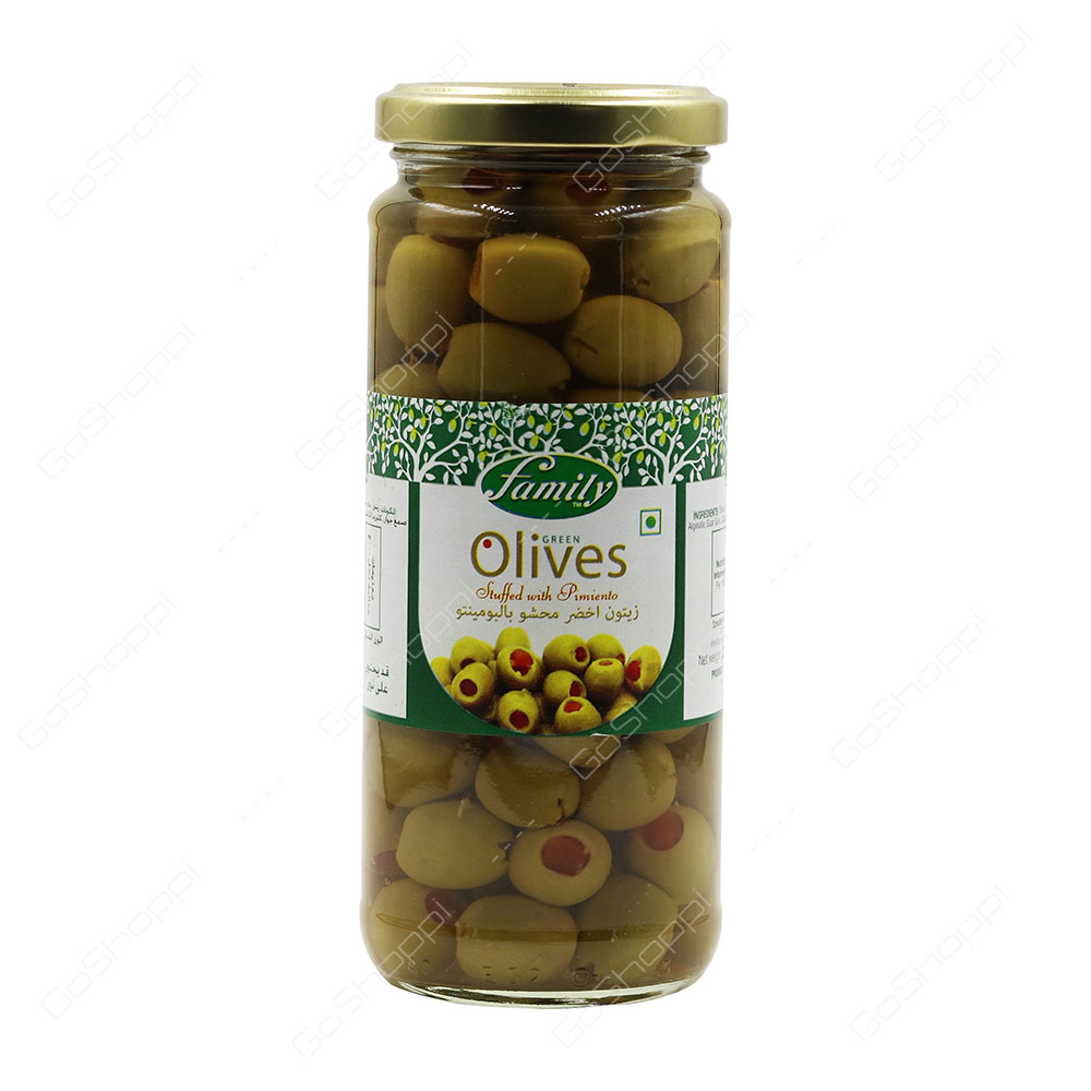 Family Green Olives Stuffed With Pimiento 335 g