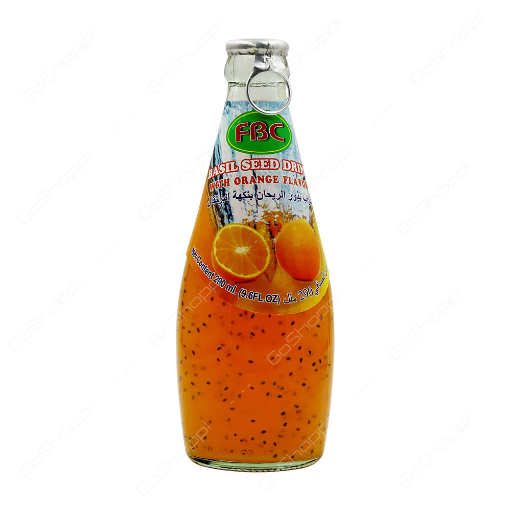 Fbc Basil Seed Drink With Orange Flavour 290 ml