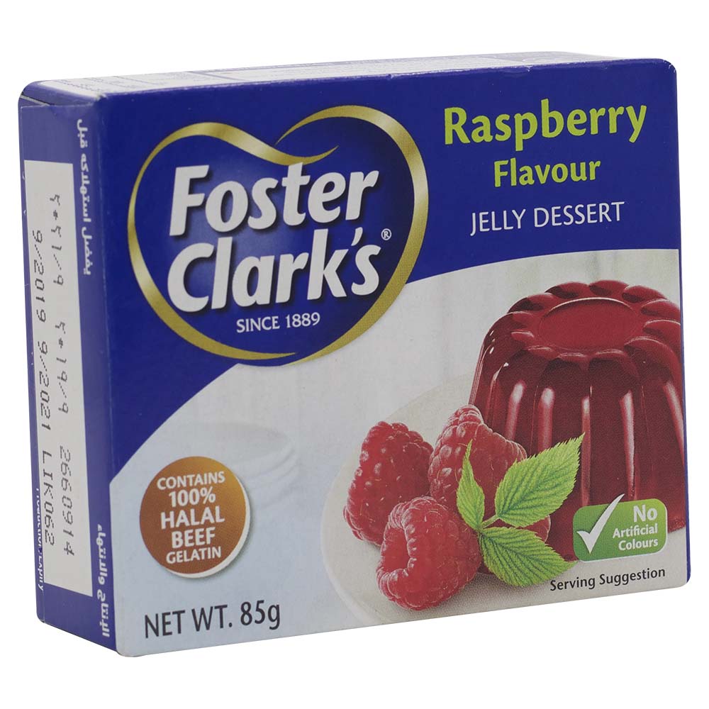 Foster Clarks Raspberry Flavour Jelly Dessert 85g