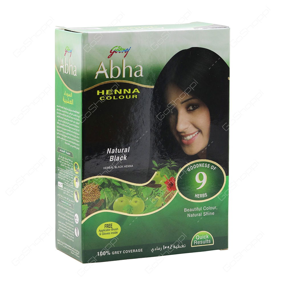 Godrej Abha Henna Colour Natural Black 60 g