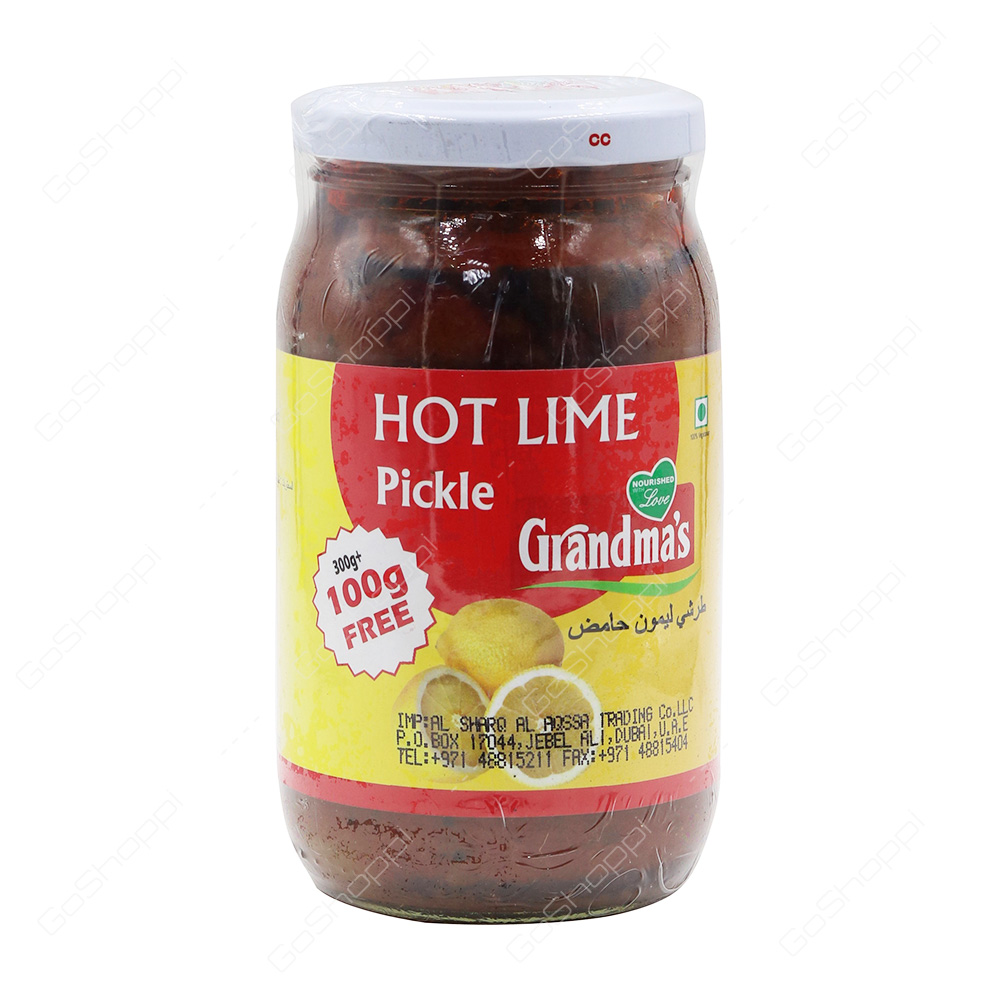 Grandmas Hot Lime Pickle 400 g