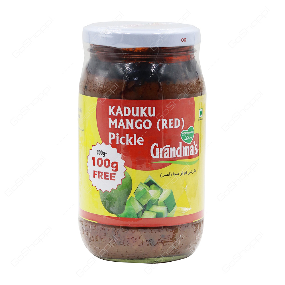 Grandmas Kaduku Mango Pickle Red 400 g