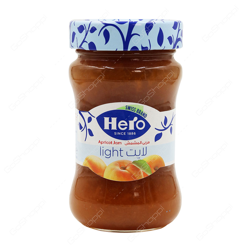 Hero Light Apricot Jam 200 g