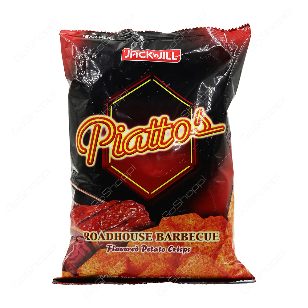 Jack n Jill Piattos Roadhouse Barbecue Flavoured Potato Chips 85 g