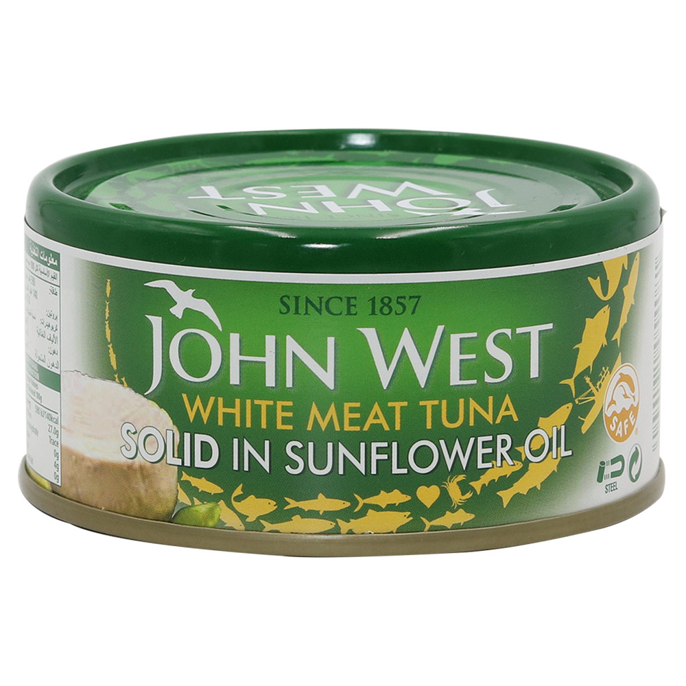 John West White Meat Tuna Solid In Sunflower Oil 170g