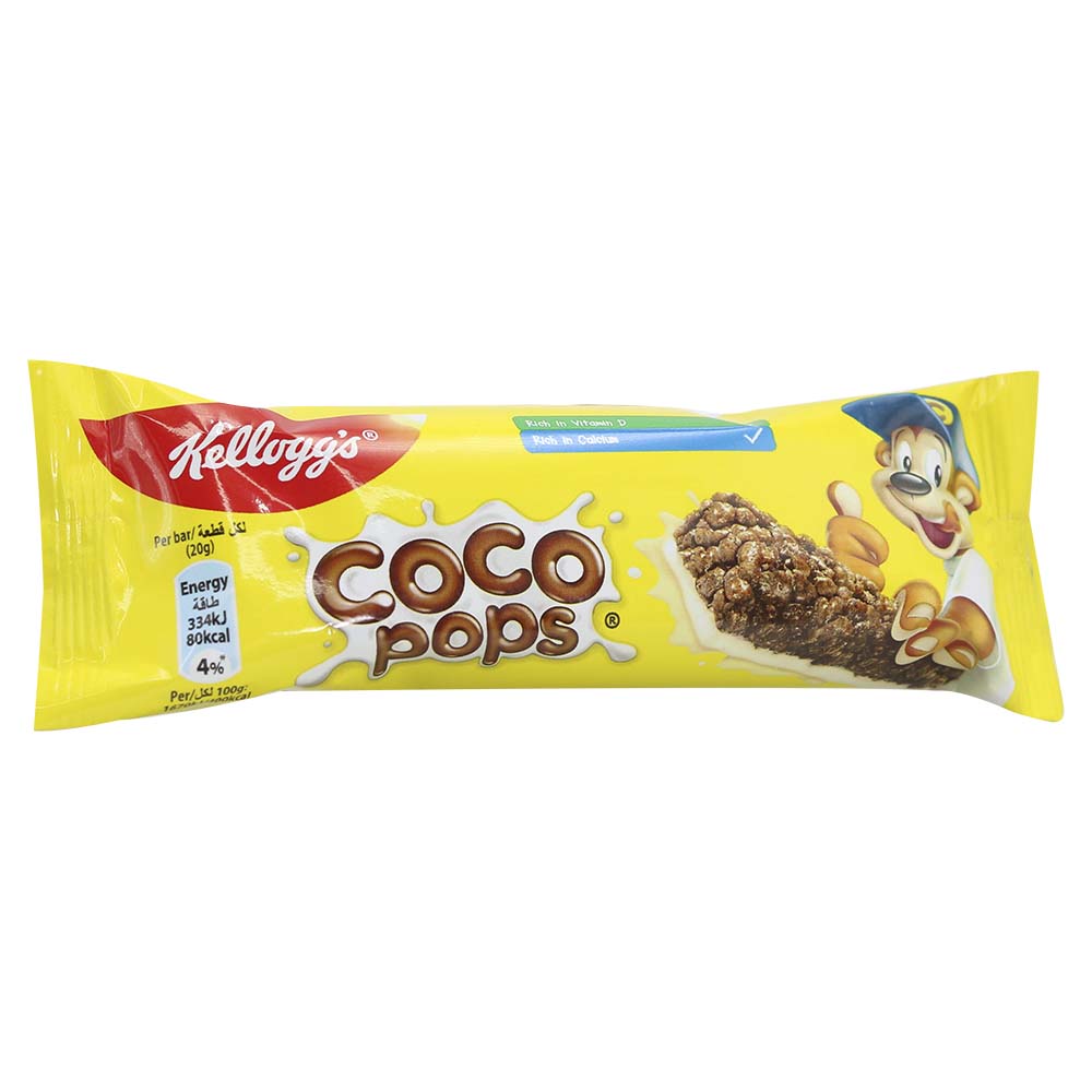 Kellogg's Coco Pops Chocolate Bar 100g - Buy Online