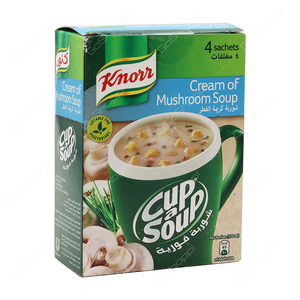 Knorr Cup a Soup Cream Of Mushroom Soup 4 Sachets - Buy Online