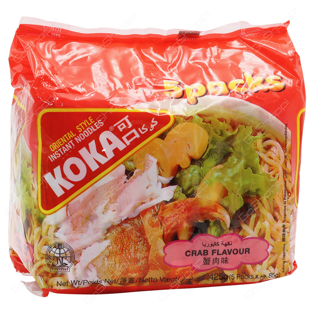 Koka Crab Flavour Instant Noodles 5x85 G Buy Online