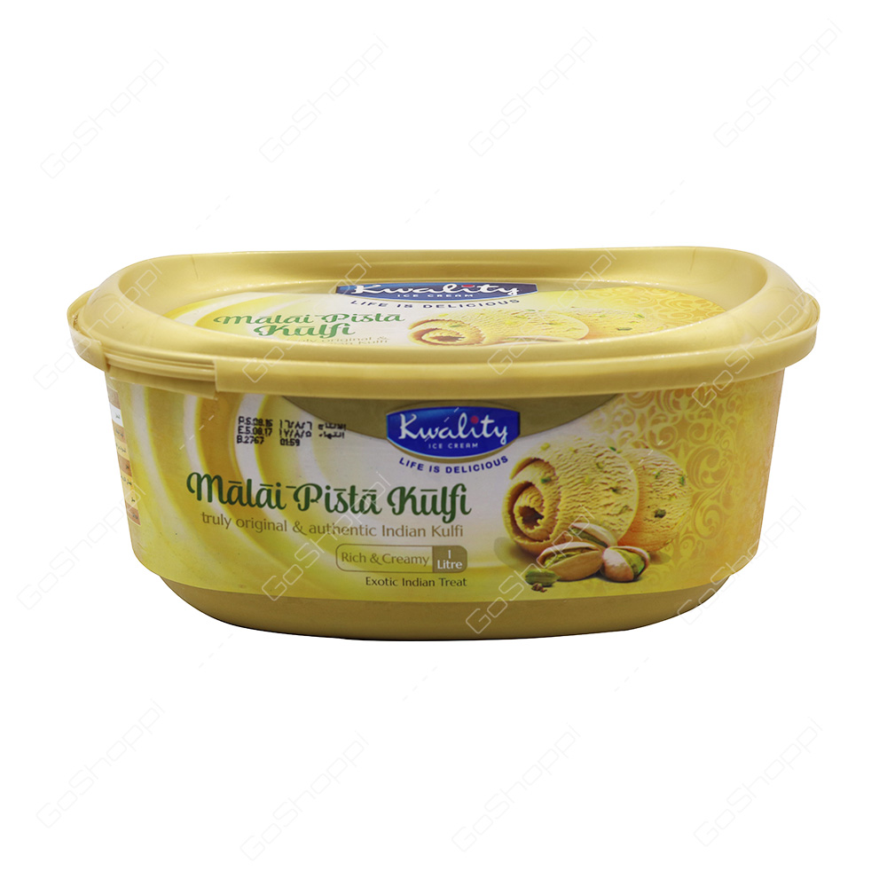 Kwality Malai Pista Kulfi Icecream 1 l