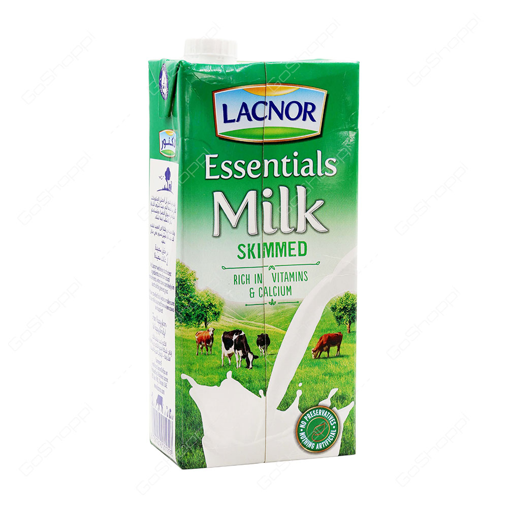 Lacnor Milk Skimmed 1 l