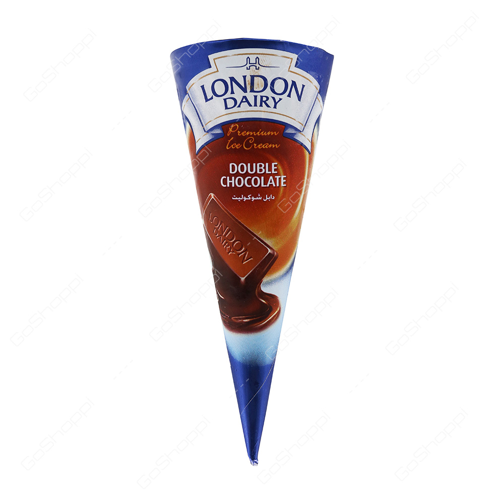 London Dairy Premium Icecream Double Chocolate Cone 140 ml