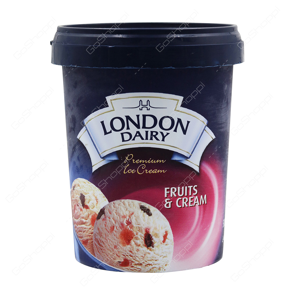 London Dairy Premium Icecream Fruits And Cream 500 ml