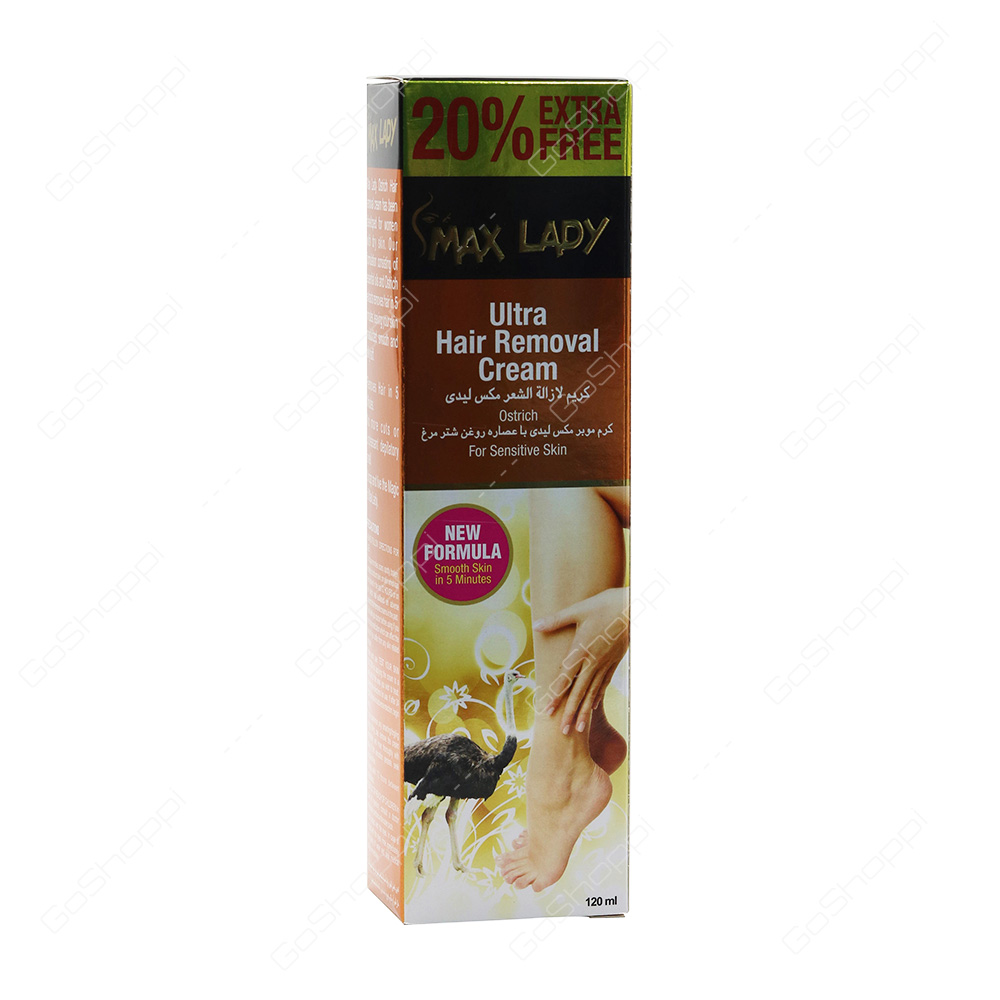 Max Lady Ultra Hair Removal Cream Ostrich 120 ml