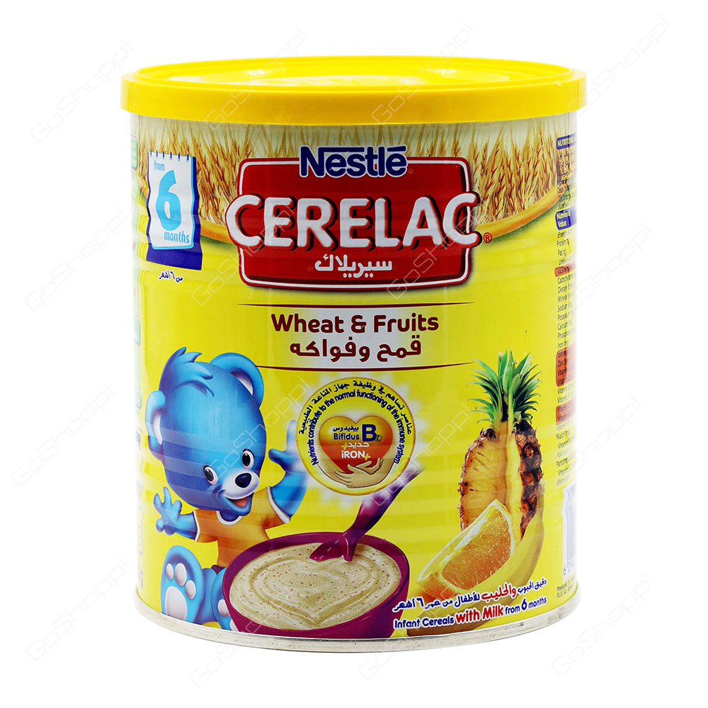 Nestle Cerelac Wheat And Fruits From 6 Months 400 g