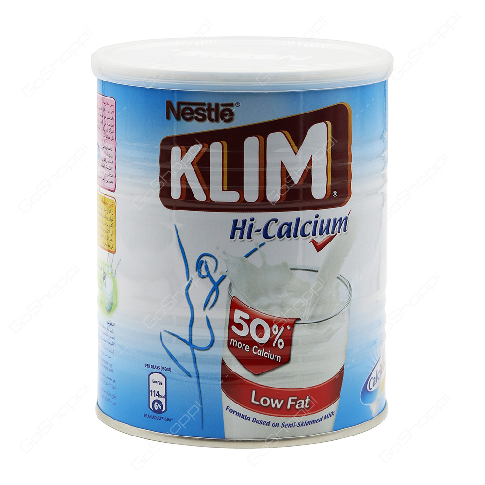 Nestle Klim Hi Calcium Low Fat Powdered Milk 400 g