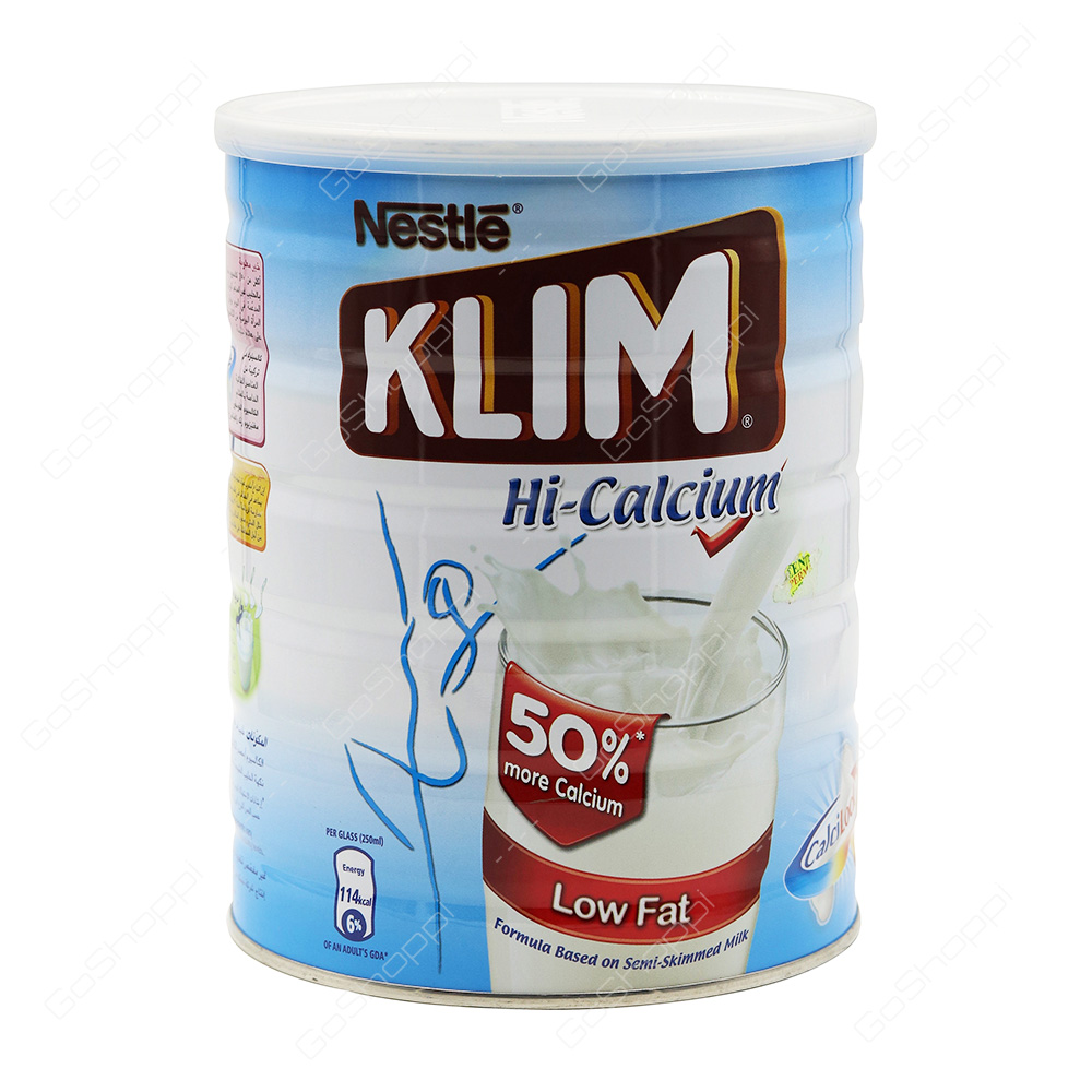 Nestle Klim Hi Calcium Low Fat Powdered Milk 900 g