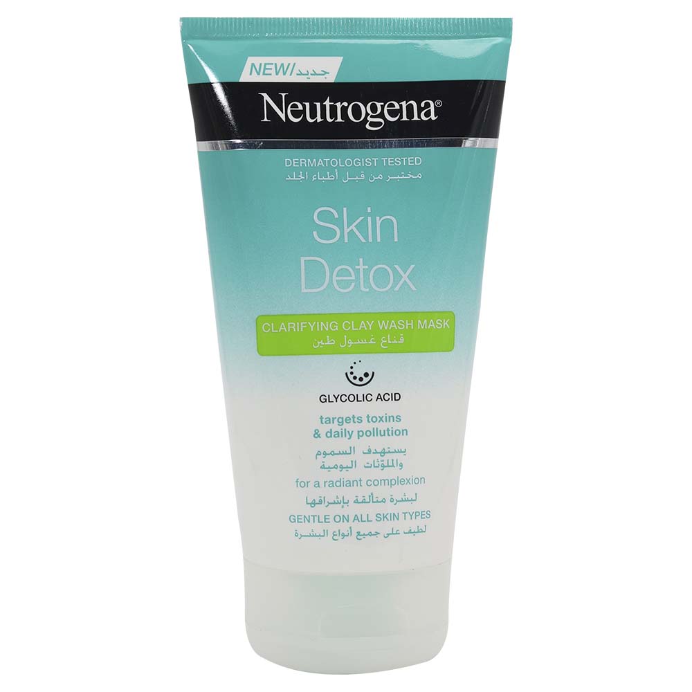 Neutrogena Dermatologist Tested Skin Detox Clarifying Clay Wash Mask  150ml