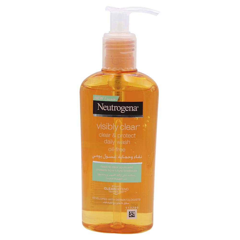 Neutrogena Visibly Clear Clear & Protect Oil Free Daily Wash 200ml