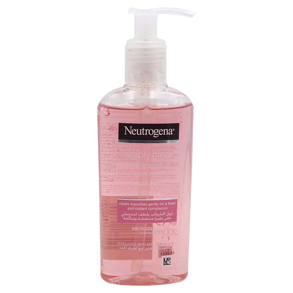 Neutrogena Visibly Clear Pink Grapefruit Facial Wash 200ml