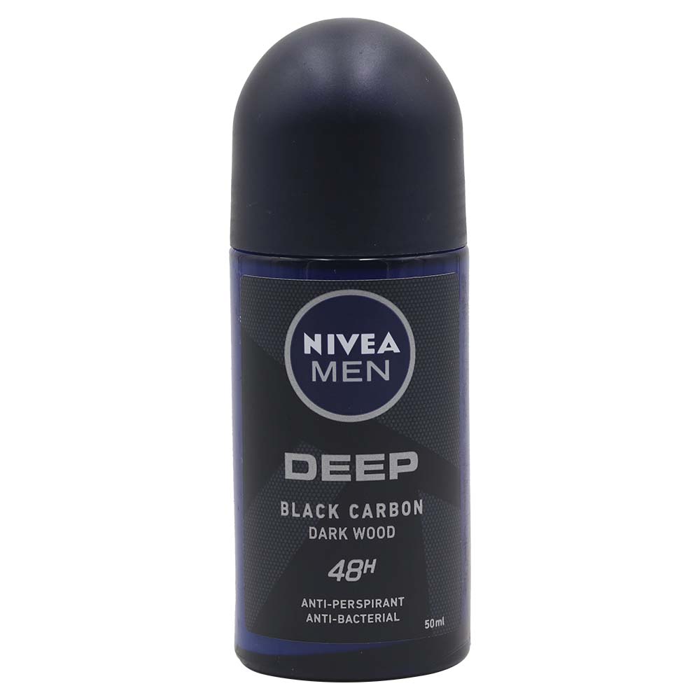 Nivea Men Deep Black Carbon Dark Wood 48H Anti-Perspirant 50ml