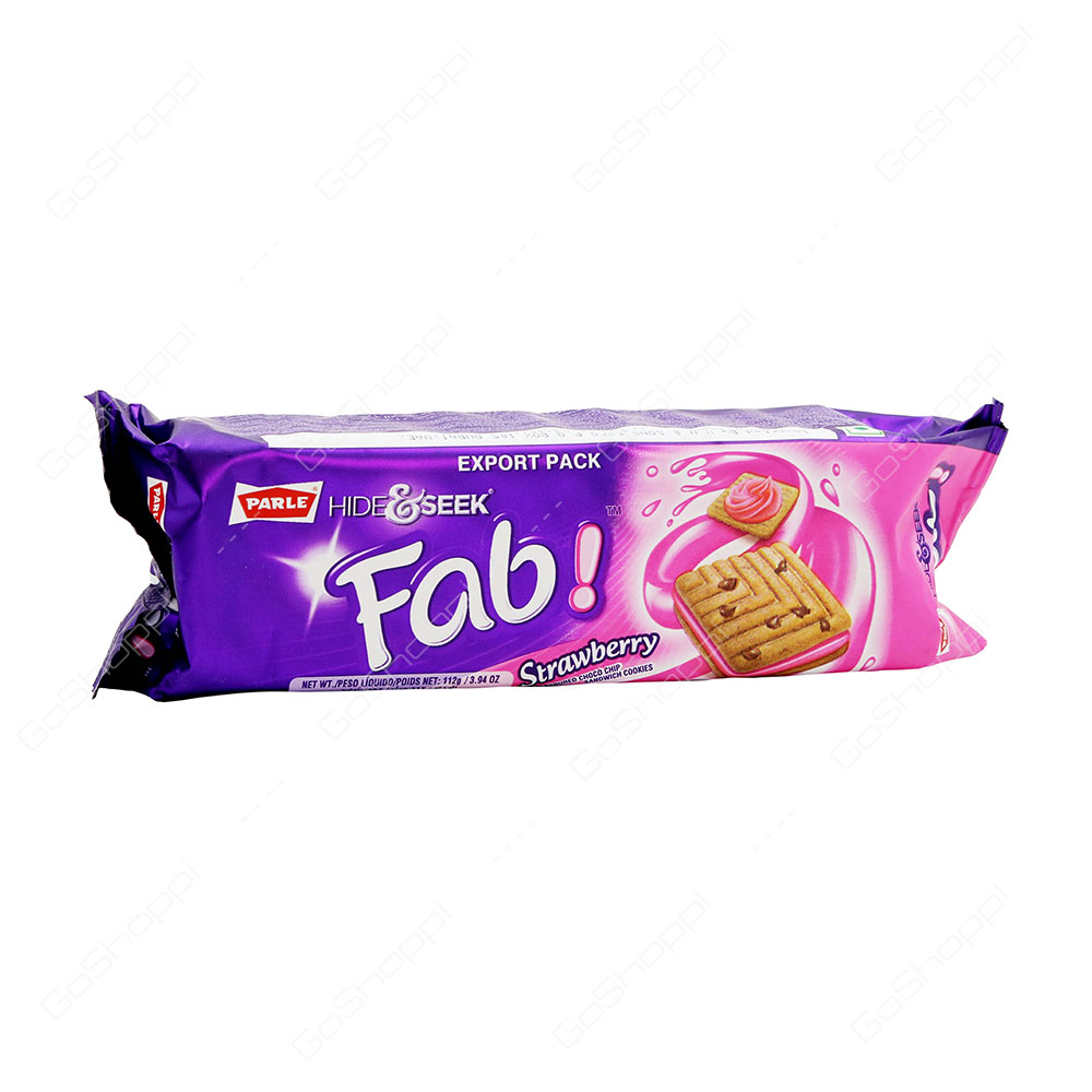 Parle Hide And Seek Fab Strawberry Cookies 112 g