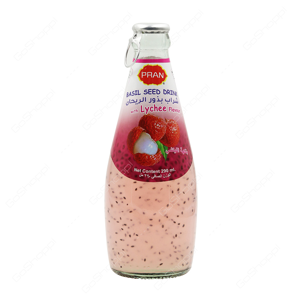 Pran Basil Seed Drink Lychee Flavour 290 ml