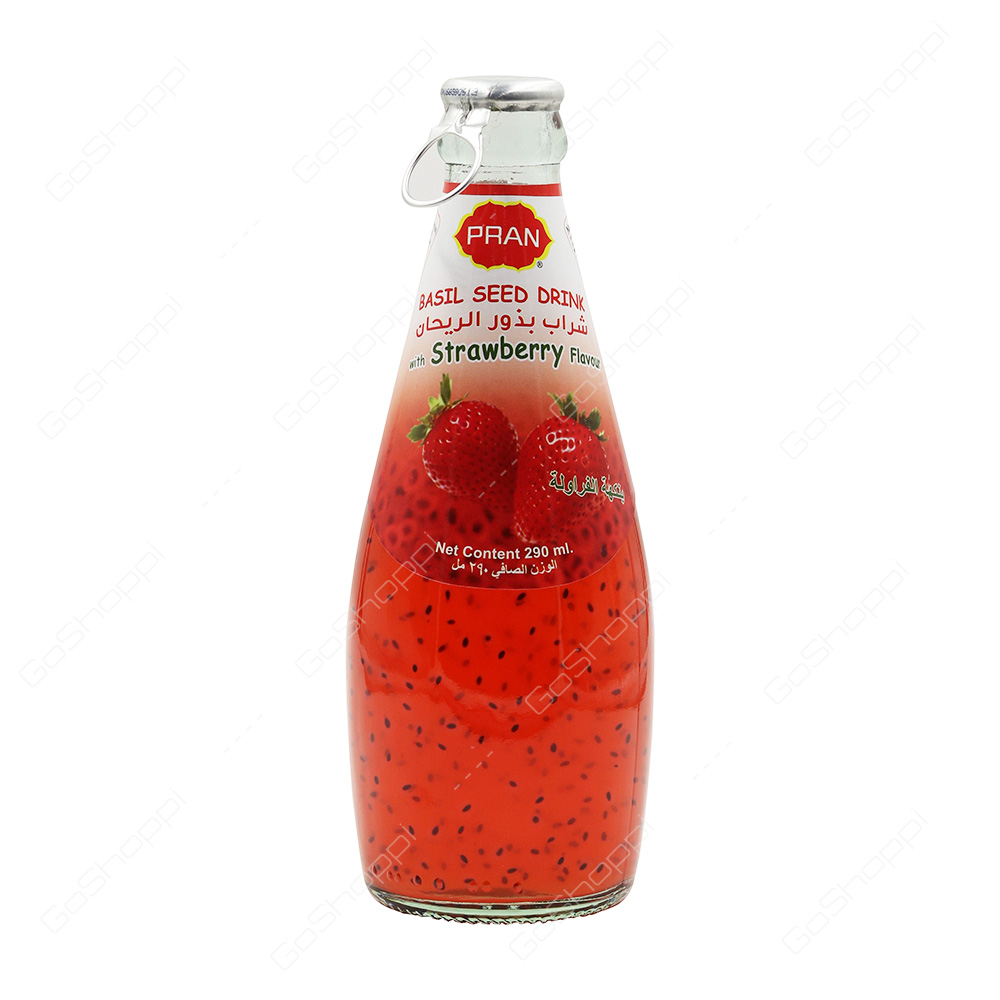 Pran Basil Seed Drink Strawberry Flavour 290 ml