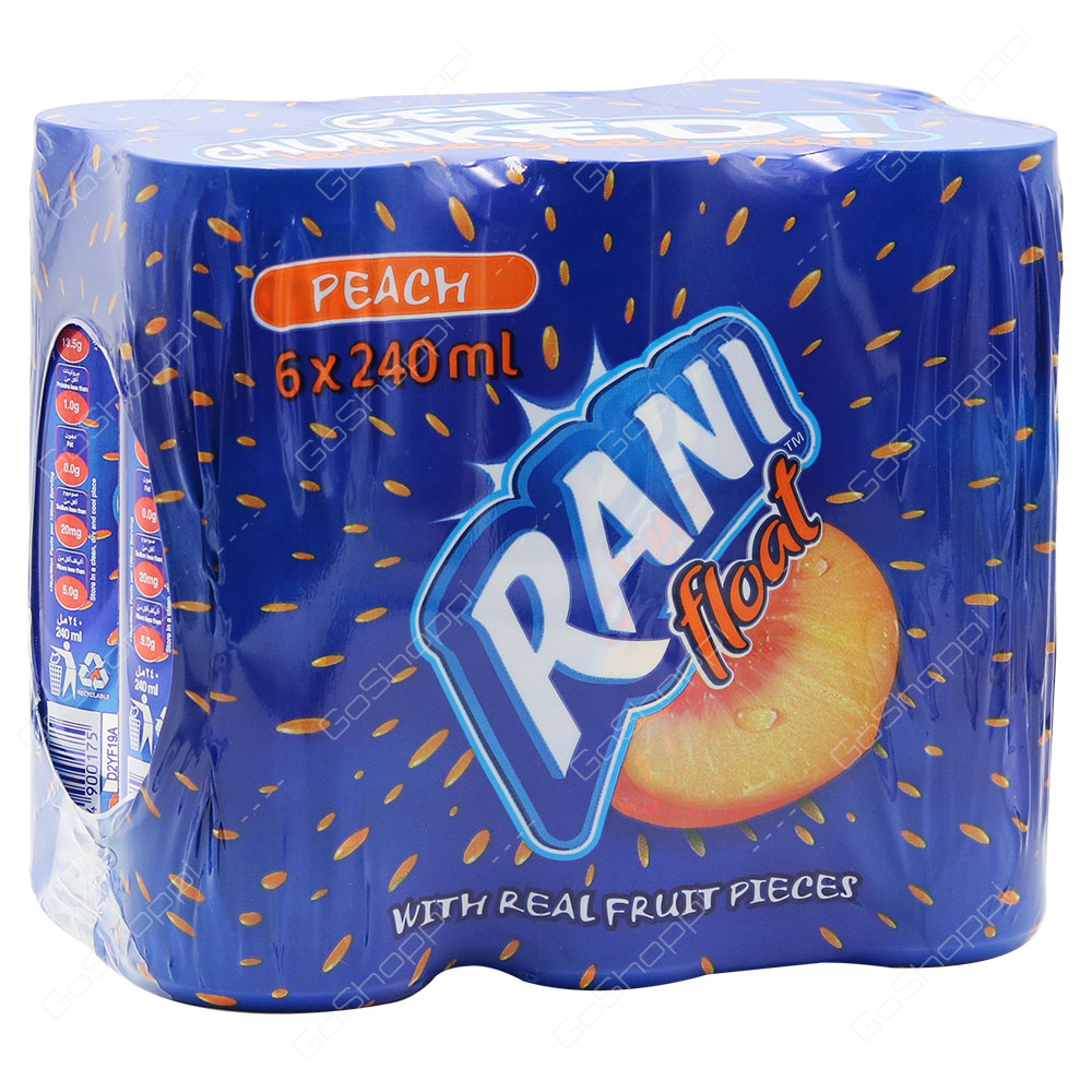 Rani Float Peach Fruit Drink 6X240 ml