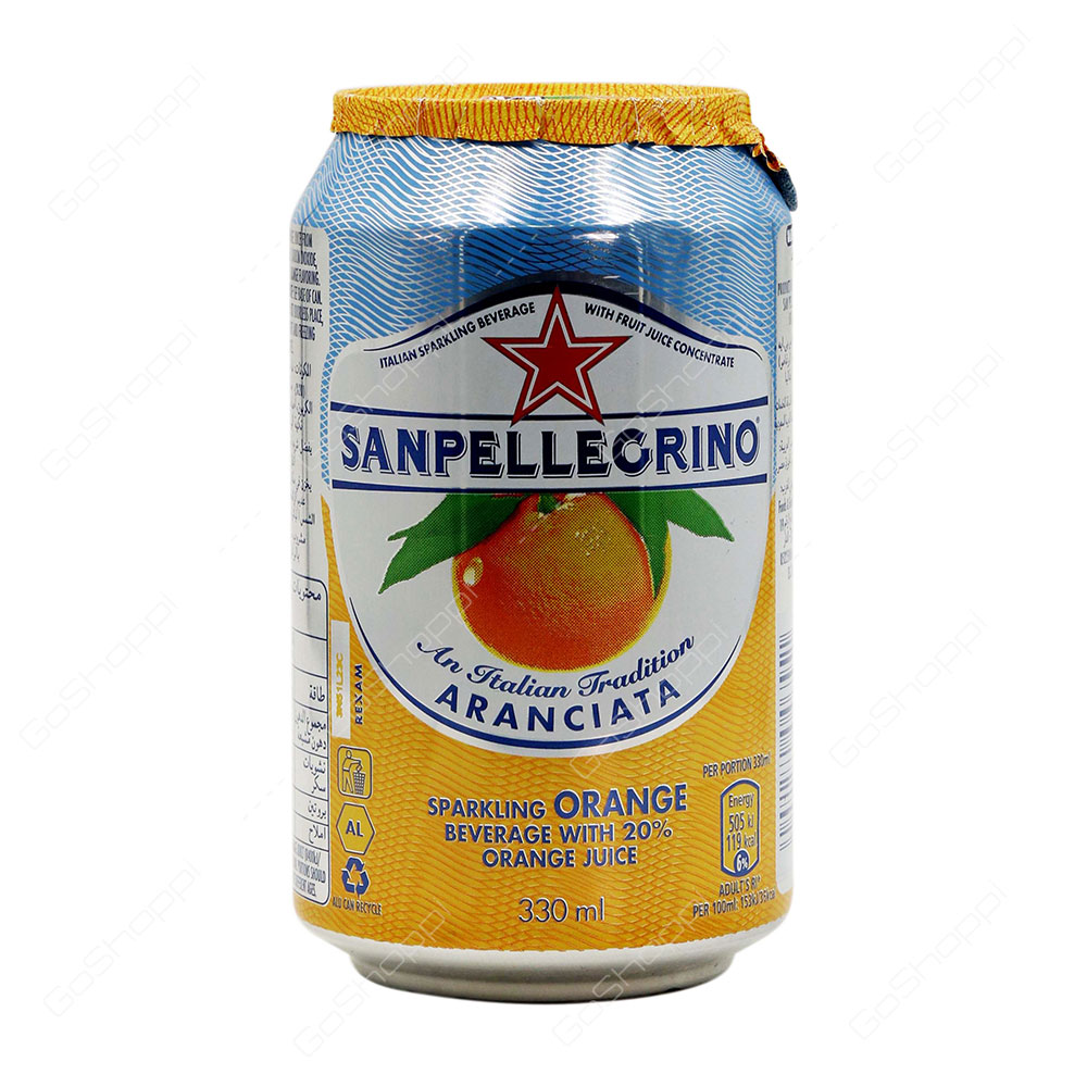 Sanpellegrino Aranciata Sparkling Orange Beverage 330 ml