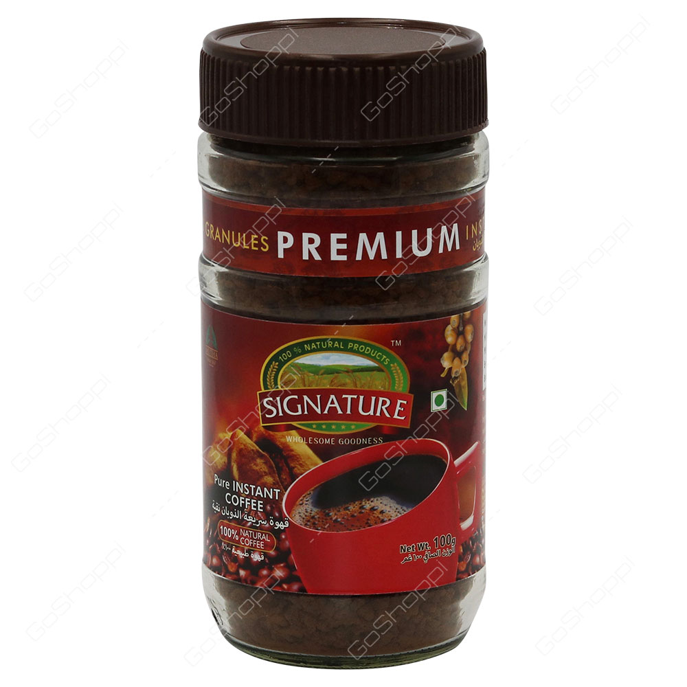 Signature Premium Pure Instant Coffee 100 G Buy Online