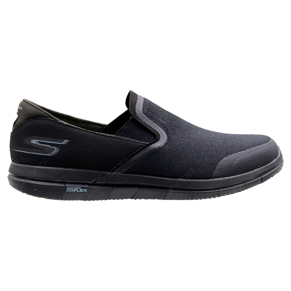 Skechers Go Flex Walking Shoes For Men - Black - 54010BBK - Buy Online