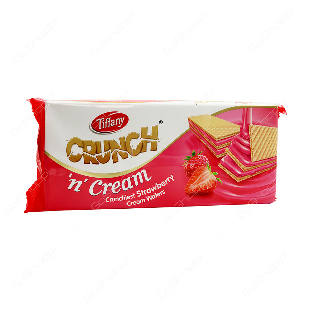 Tiffany Crunch n Cream Strawberry Cream Wafers 76 g