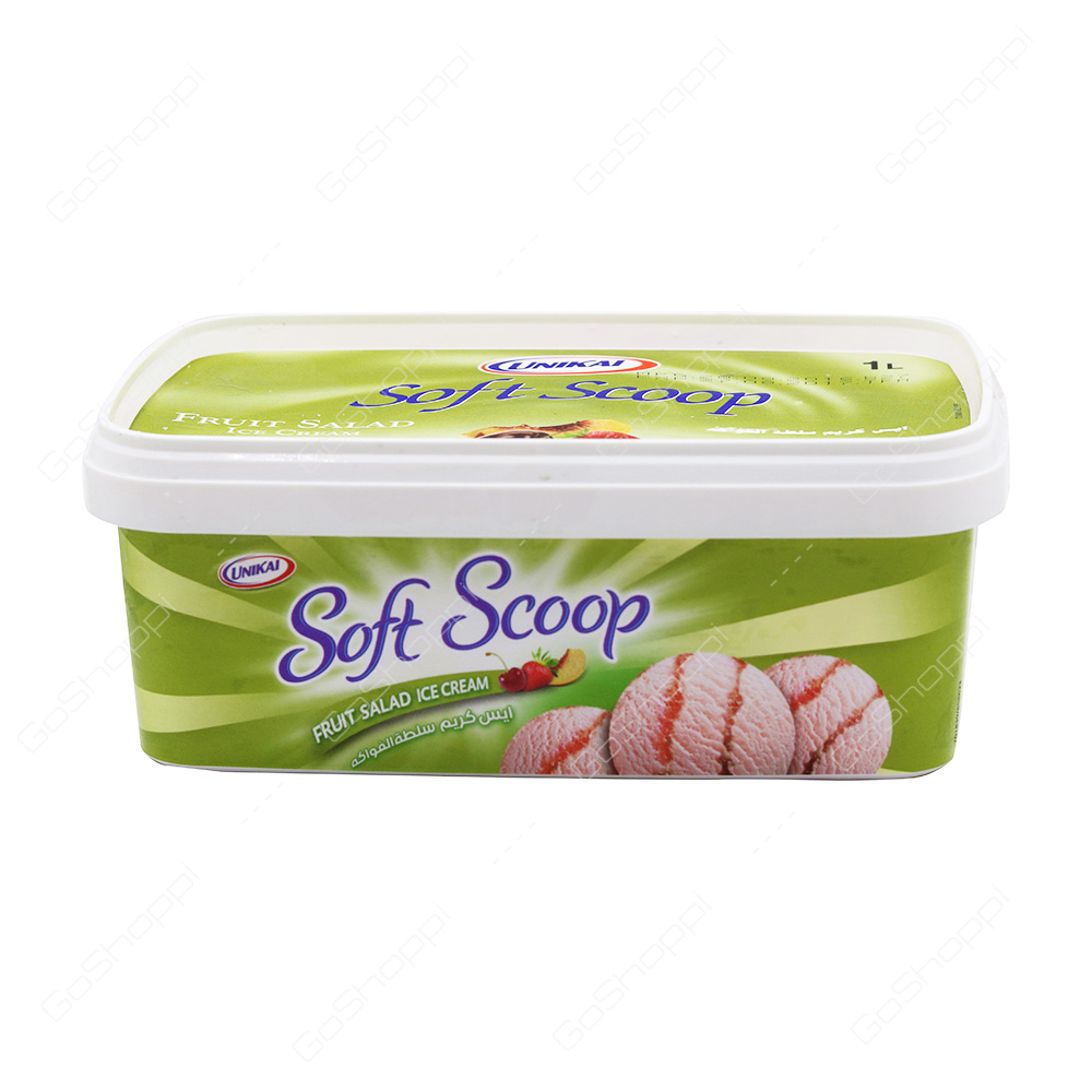 Unikai Soft Scoop Fruit Salad Ice Cream 1 l