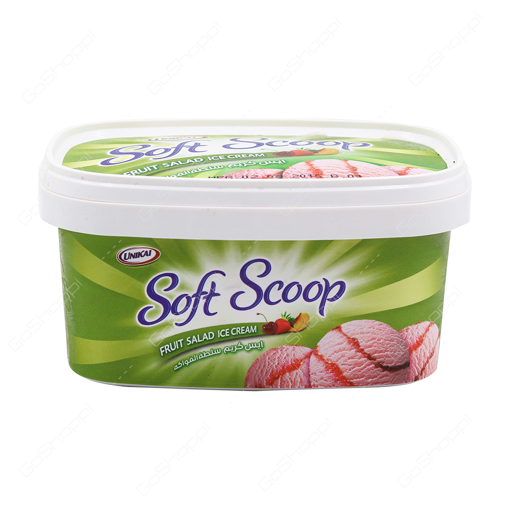 Unikai Soft Scoop Fruit Salad Ice Cream 500 ml